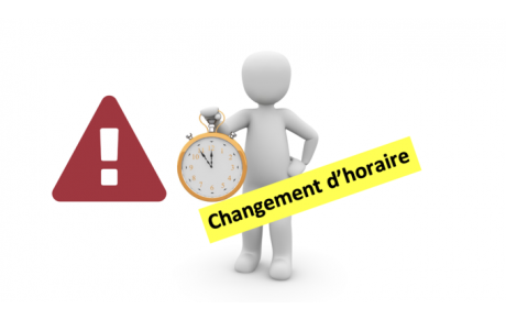 Changement d'horaire